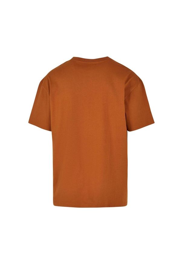BUILD YOUR BRAND - Ponadwymiarowa Koszulka Dla Dorosłych Unisex Heavyweight. Kolor: brązowy
