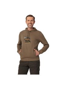 TAGART - Bluza myśliwska Tagart FNS Deer Brown nadruk z jeleniem. Kolor: brązowy. Wzór: nadruk #1