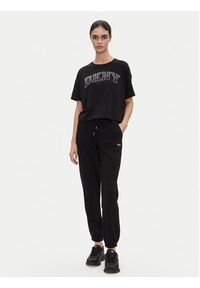 DKNY Sport T-Shirt DP5T1223 Czarny Regular Fit. Kolor: czarny. Materiał: bawełna. Styl: sportowy #3