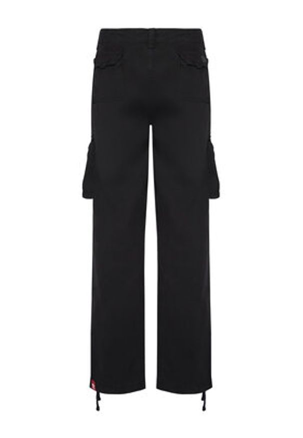 Alpha Industries Spodnie materiałowe Jet 101212 Czarny Straight Fit. Kolor: czarny. Materiał: bawełna