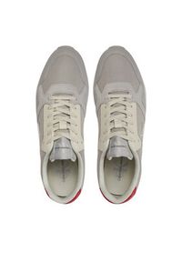 Calvin Klein Jeans Sneakersy Retro Runner Low Mix Ml Btw YM0YM00908 Beżowy. Kolor: beżowy