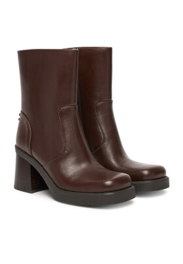 Coach Botki CBO45 Brązowy. Kolor: brązowy. Materiał: skóra