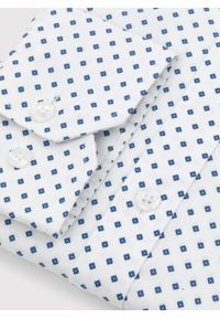 PAKO LORENTE – Biała męska koszula w niebieski mikrowzór P24SF-1X-018-B-S - Pako Lorente. Okazja: na co dzień. Kolor: biały, niebieski, wielokolorowy. Materiał: elastan, jeans. Styl: casual #7