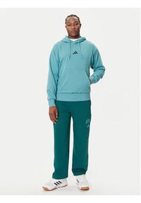 Adidas - adidas Bluza Essentials Feelcozy JX5659 Turkusowy Regular Fit. Kolor: turkusowy. Materiał: bawełna #3