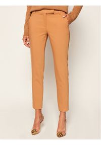 Marella Spodnie materiałowe Baci 31360908 Brązowy Slim Fit. Kolor: brązowy. Materiał: materiał, bawełna #1