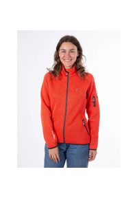 Damski polar Aulp Rikka. Kolor: czerwony, różowy, wielokolorowy. Materiał: polar. Sport: turystyka piesza #1