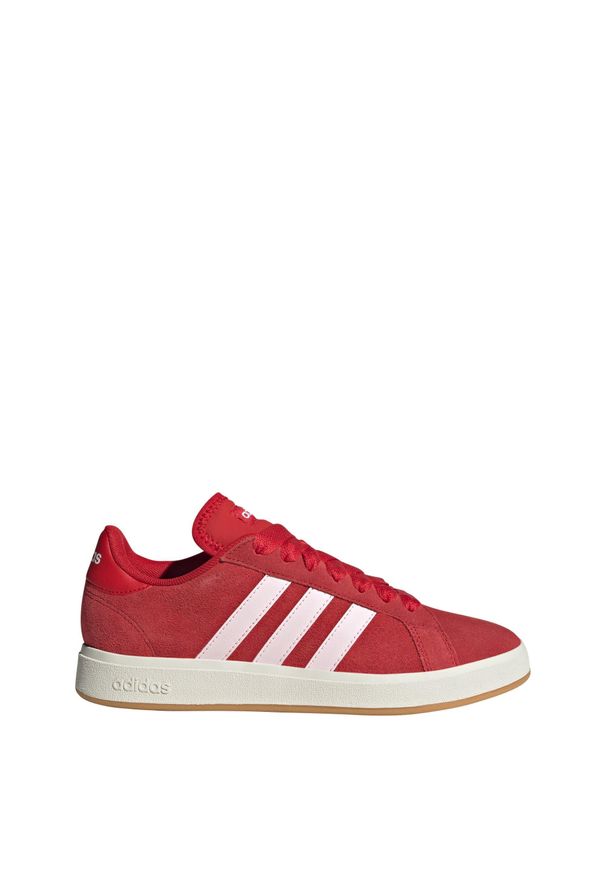 Adidas - Buty Grand Court Base 00s. Kolor: biały, różowy, czerwony, wielokolorowy. Materiał: materiał