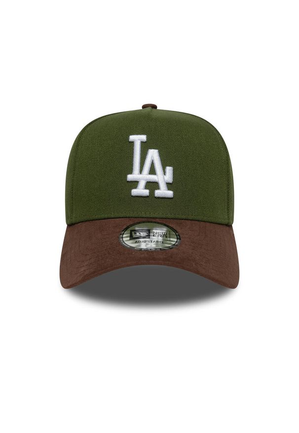 Czapka typu snapback New Era Dodgers Suede E-Frame. Kolor: zielony. Styl: sportowy