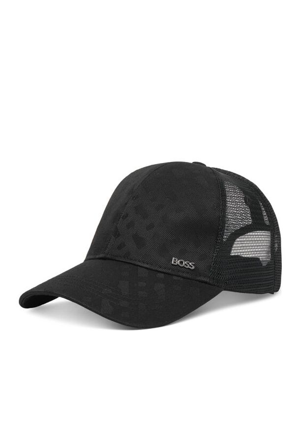 BOSS Czapka z daszkiem Zed 50560346 Czarny. Kolor: czarny. Materiał: bawełna