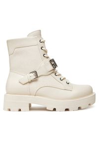 Guess Botki FLTYZ2 FAP10 Écru. Materiał: skóra