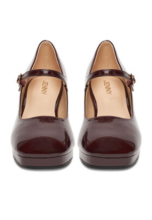 Jenny - JENNY Czółenka CEO-CD240132-7 Bordowy. Kolor: czerwony. Materiał: syntetyk, materiał