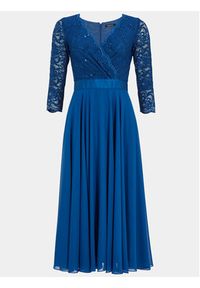 Swing Sukienka koktajlowa 5AE01600 Niebieski Regular Fit. Kolor: niebieski. Materiał: syntetyk. Styl: wizytowy
