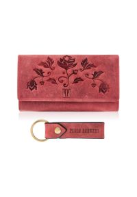 Zestaw prezentowy ZUP-95 skórzany PAOLO PERUZZI czerwony. Kolor: czerwony. Materiał: skóra #1