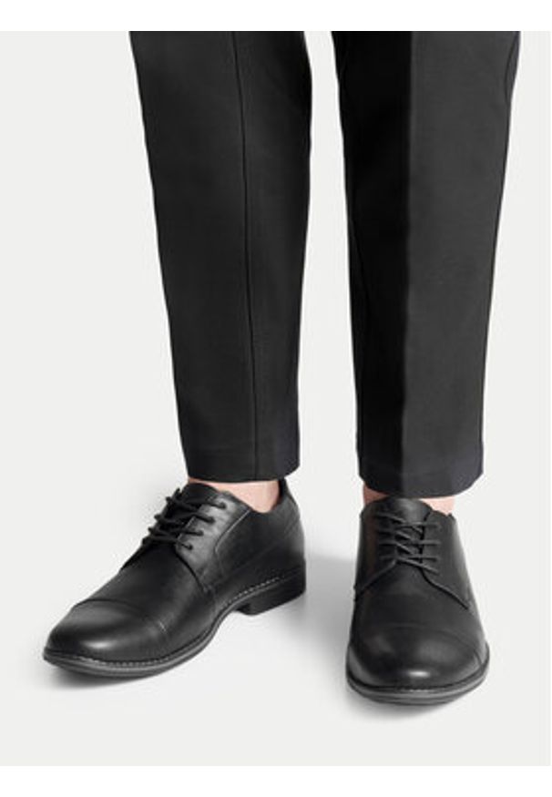 Lanetti Półbuty M16SS025-33 Czarny. Kolor: czarny. Materiał: syntetyk