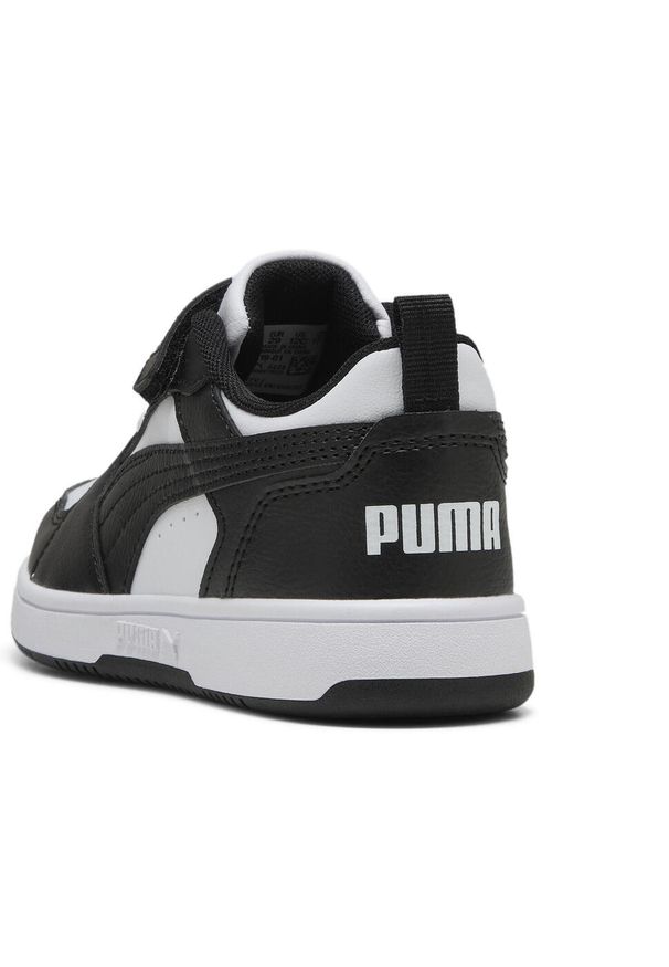 Puma - Dziecięce sneakersy PUMA Rebound V6 Lo PUMA White Black. Kolor: czarny, biały, wielokolorowy. Sport: turystyka piesza