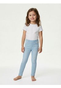 Sinsay - Jegginsy z efektem sprania - niebieski. Kolor: niebieski #1