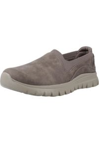 skechers - Kapcie SKECHERS GRACEFUL - LEANING I Szary. Kolor: szary. Materiał: syntetyk, tkanina