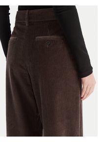 Weekend Max Mara Spodnie materiałowe Tania 2525136092 Brązowy Wide Leg. Kolor: brązowy. Materiał: bawełna #4