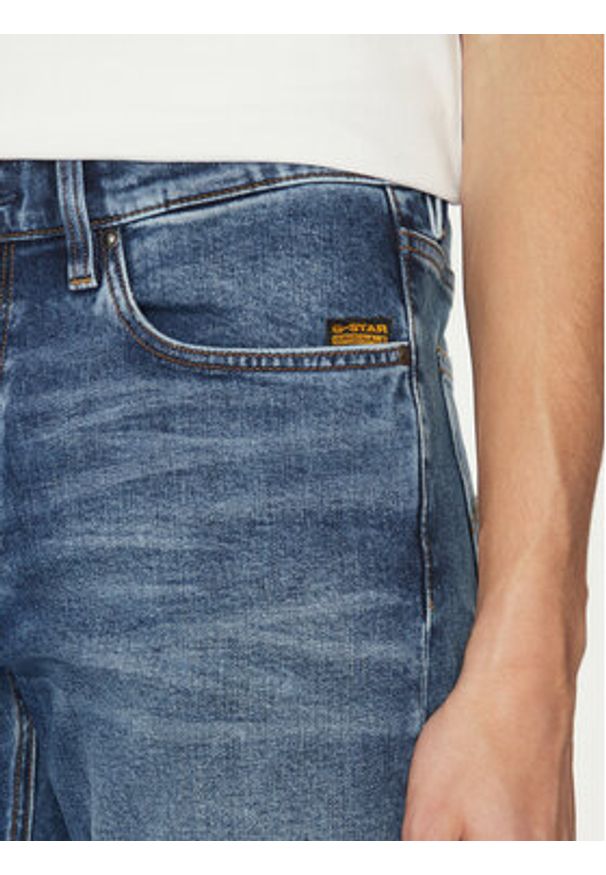 G-Star RAW - G-Star Raw Szorty jeansowe Mosa D24430-C052 C606 Niebieski Regular Fit. Kolor: niebieski. Materiał: bawełna