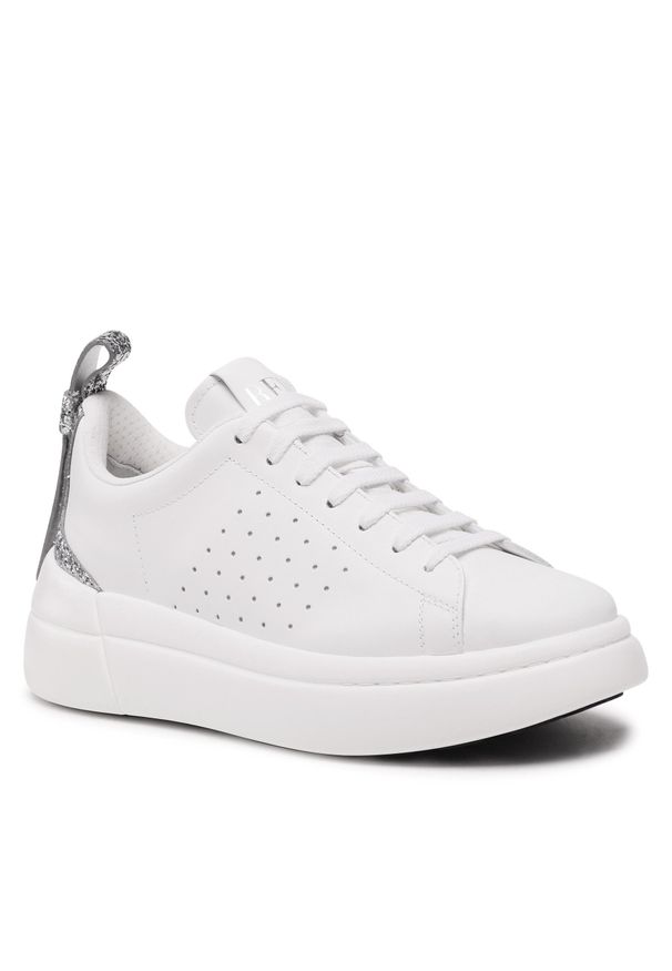 Sneakersy Red Valentino 2Q2S0E11UVV Bianco/Argento/Bianco UUM. Kolor: biały. Materiał: skóra