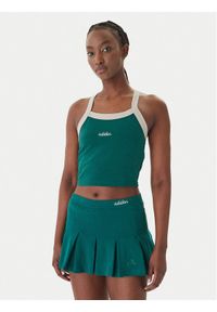 Adidas - adidas Top Seasonal Essentials Colorpop JZ0195 Zielony Slim Fit. Kolor: zielony. Materiał: bawełna #1