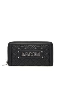 Love Moschino - Duży Portfel Damski LOVE MOSCHINO. Kolor: czarny