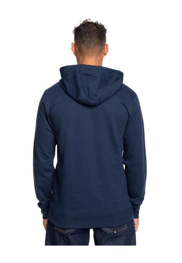 Quiksilver - Bluza z kapturem dla Mężczyzn BASIC Niebieski. Typ kołnierza: kaptur. Kolor: pomarańczowy, wielokolorowy, żółty. Materiał: materiał, poliester, bawełna