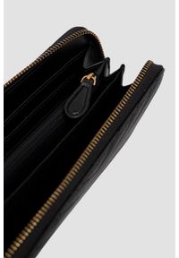 Pinko - PINKO Czarny portfel pikowany Ryder Zip Around. Kolor: czarny. Materiał: skóra #3