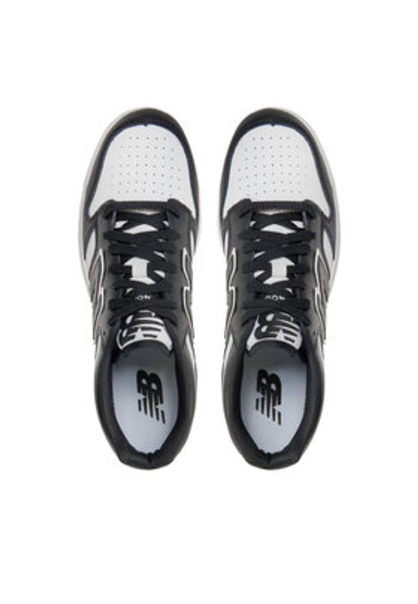 New Balance Sneakersy BB480LBA Czarny. Kolor: czarny. Materiał: skóra