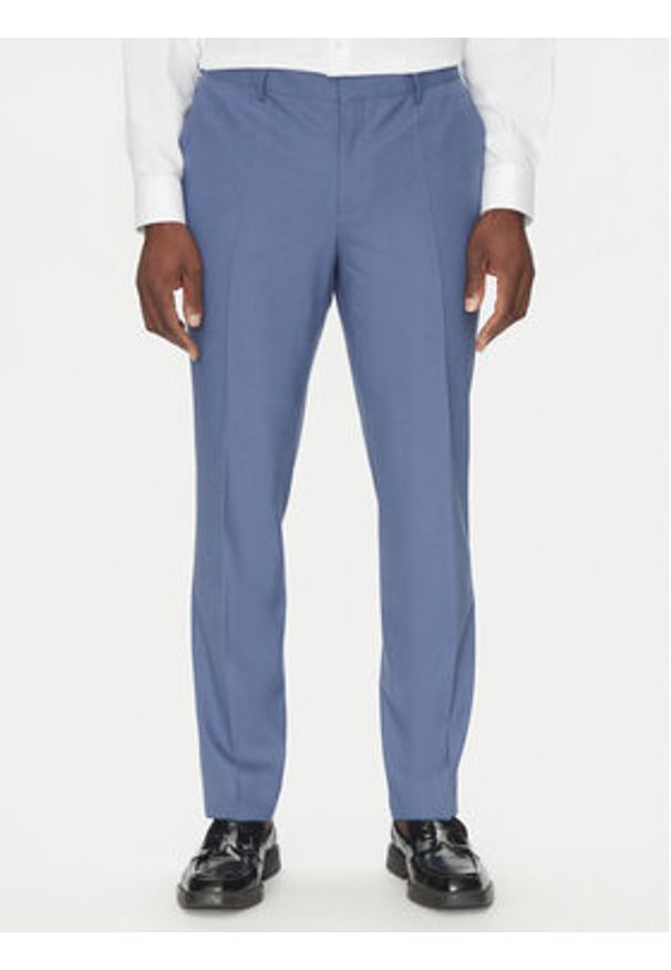 Hugo - HUGO Garnitur Henry/Getlin232X 50530116 Niebieski Slim Fit. Kolor: niebieski. Materiał: syntetyk
