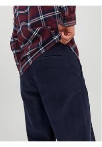 Jack & Jones - Jack&Jones Spodnie materiałowe 12237547 Granatowy Tapered Fit. Kolor: niebieski. Materiał: bawełna #4