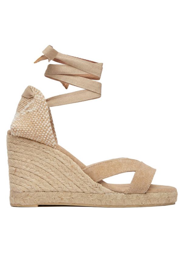 Castañer Espadryle Bailey 25633 Beżowy. Kolor: beżowy. Materiał: materiał