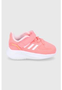 Adidas - adidas - Buty dziecięce Runfalcon 2.0. Nosek buta: okrągły. Zapięcie: rzepy. Kolor: różowy. Materiał: guma