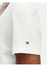 TOMMY HILFIGER - Tommy Hilfiger T-Shirt WW0WW48705 Biały Regular Fit. Kolor: biały. Materiał: bawełna #2