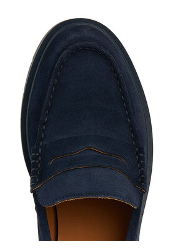 Geox Loafersy D Spherica Ec1 B D65DKB 00022 C4692 Granatowy. Kolor: niebieski. Materiał: skóra, zamsz
