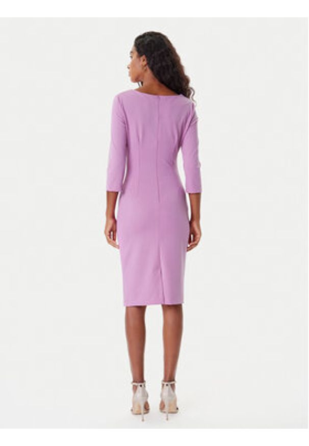 Rinascimento Sukienka koktajlowa CFC0126154003 Różowy Slim Fit. Kolor: różowy. Materiał: syntetyk. Styl: wizytowy
