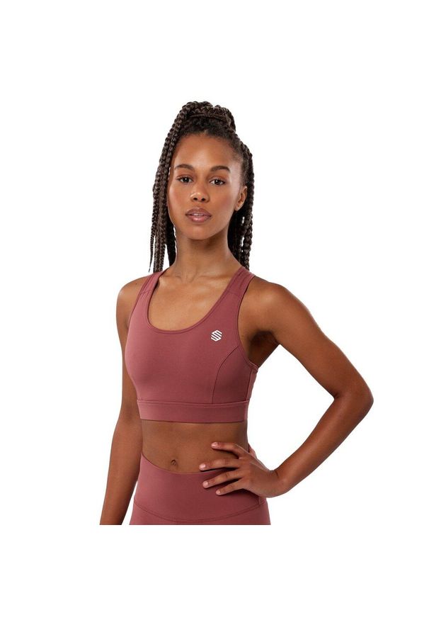 Stanik sportowy Effort SIROKO. Kolor: wielokolorowy, czerwony, pomarańczowy. Materiał: nylon. Sport: fitness