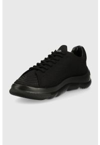 Love Moschino sneakersy kolor czarny. Nosek buta: okrągły. Zapięcie: sznurówki. Kolor: czarny. Materiał: guma. Obcas: na platformie #4