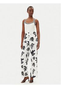 Marella Top Germana 2515361061 Écru Slim Fit. Materiał: wiskoza, syntetyk #5