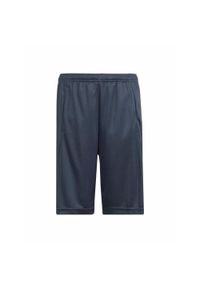 Adidas - Szorty adidas z technologią AEROREADY w kolorze marine. Okazja: na co dzień. Kolor: szary, niebieski, wielokolorowy. Materiał: poliester. Długość: krótkie. Sezon: lato. Styl: marine #1