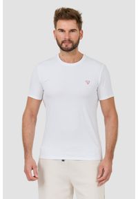 Guess - GUESS Biały męski t-shirt Core Tee Str, Rozmiar L. Kolor: biały