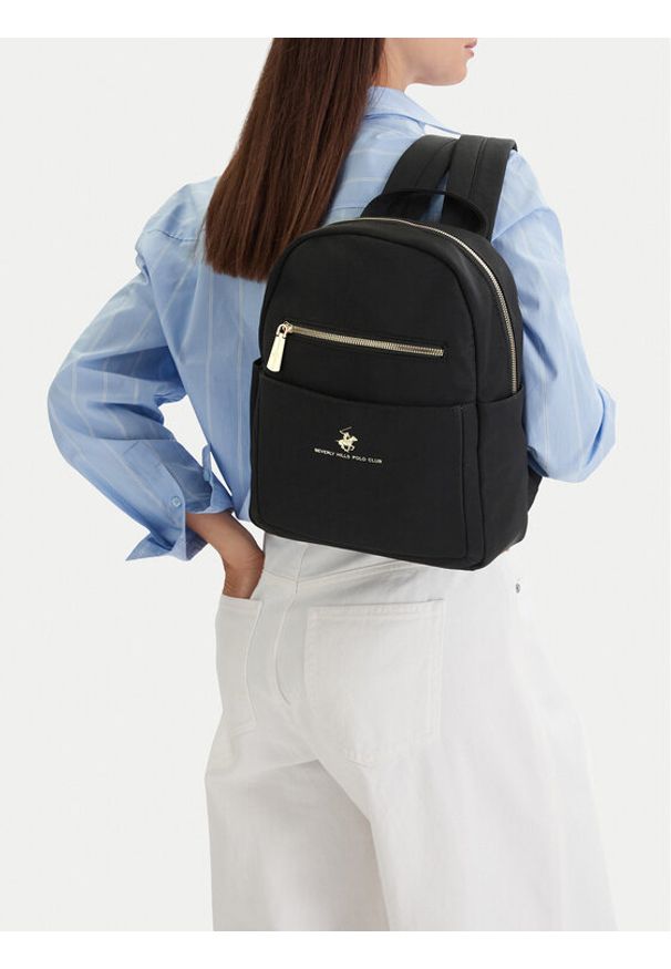 Beverly Hills Polo Club Plecak CEOWB-BHPC-L-006-09 Czarny. Kolor: czarny. Materiał: materiał