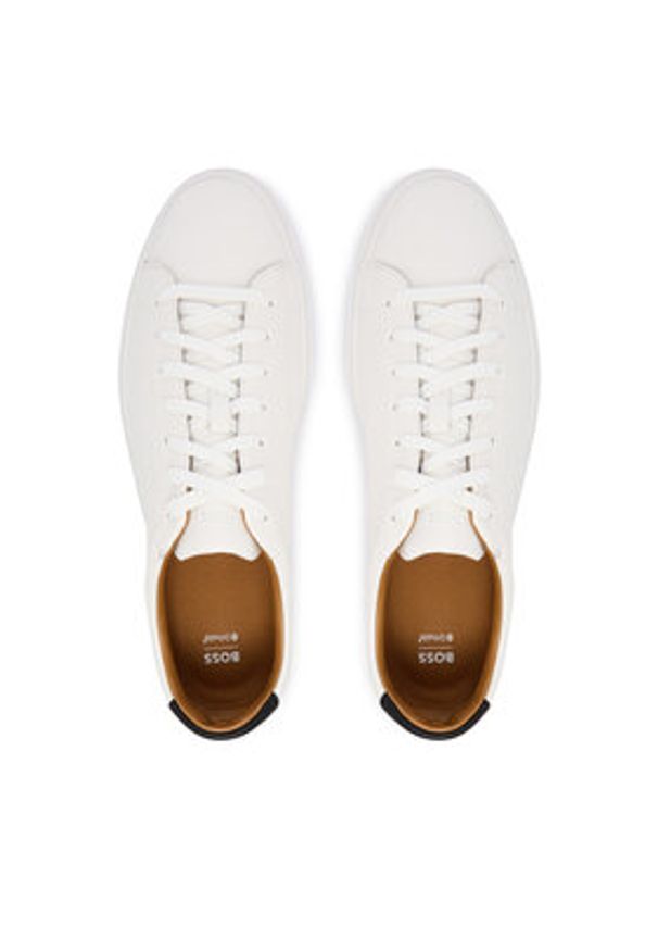 BOSS Sneakersy Kieran 50552853 Écru. Materiał: skóra