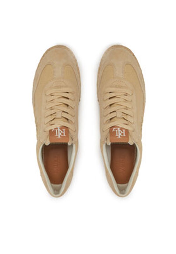 Lauren Ralph Lauren - LAUREN RALPH LAUREN Espadryle Luize 802959231003 Beżowy. Kolor: beżowy. Materiał: zamsz, skóra