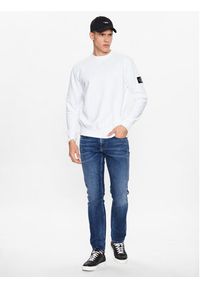Calvin Klein Jeans Bluza J30J323426 Biały Regular Fit. Kolor: biały. Materiał: bawełna #4