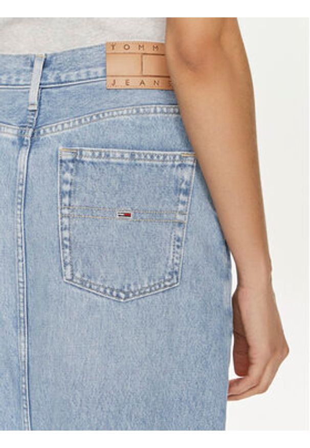 Tommy Jeans Spódnica jeansowa Claire DW0DW19294 Niebieski Regular Fit. Kolor: niebieski. Materiał: bawełna