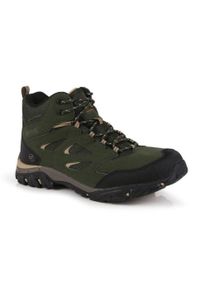 Buty trekkingowe męskie HolcombeIEP Mid Regatta. Kolor: zielony. Sport: turystyka piesza