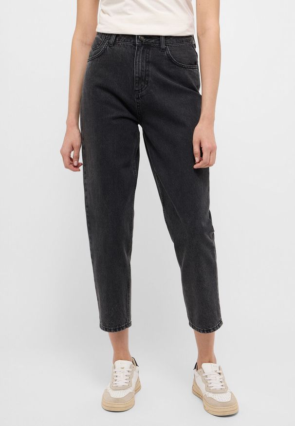 Mustang - MUSTANG CHARLOTTE TAPERED DAMSKIE SPODNIE JEANSOWE JEANSY DŻINSY DENIM BLACK 1015572 4000 841