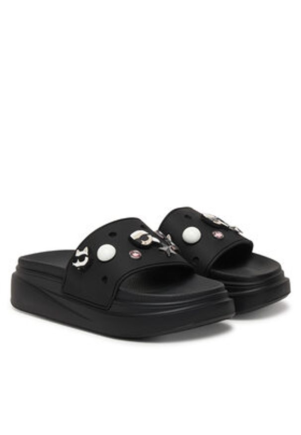 Karl Lagerfeld - KARL LAGERFELD Klapki KL88826 Czarny. Kolor: czarny. Materiał: syntetyk