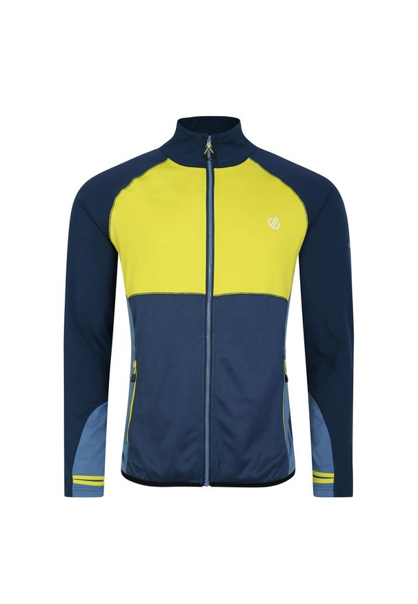 DARE 2B - Bluza Termoaktywna Męska Substratum II Core Stretch Midlayer. Kolor: niebieski, wielokolorowy, zielony. Sport: turystyka piesza